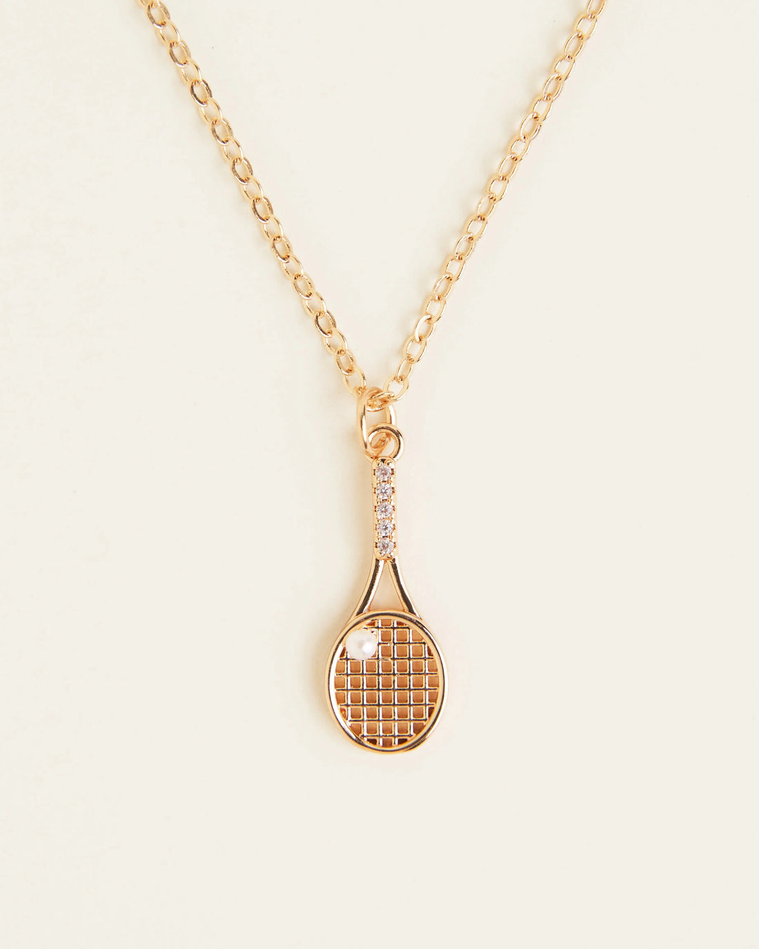 Tennis Racket Necklace Noble Accents